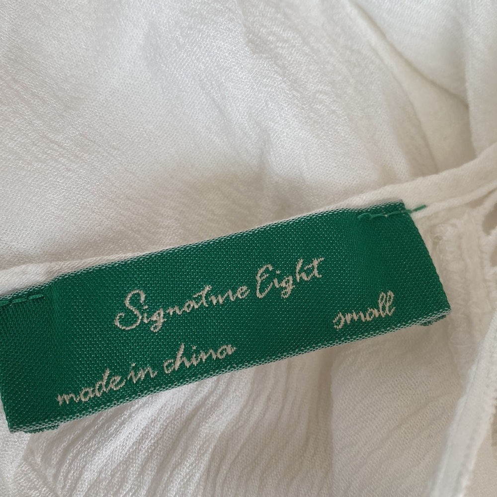 Signature8 S White Cold Shoulder Romper - Picture 2 of 12